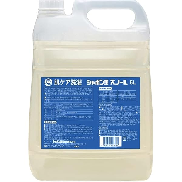 Amazon | シャボン玉 スノール 液体タイプ5Lx3個 | シャボン玉